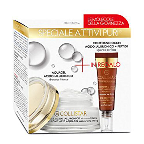 COLLISTAR ATTIVI PURI KIT ACQUA GEL ACIDO IALURONICO + CONTORNO - Tre Pi Profumerie