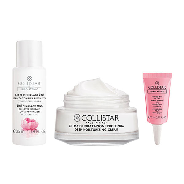 COLLISTAR COFANETTO LATTE MICELLARE 35+CREMA IDR 25 + HYDRO 5 - Tre Pi Profumerie
