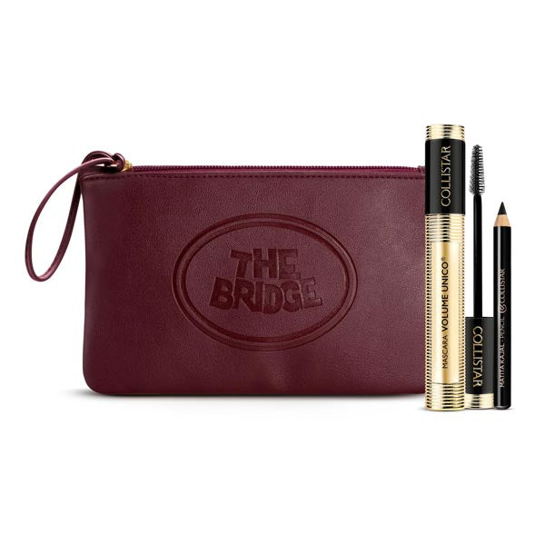 COLLISTAR COFANETTO MASCARA VOLUME + THE BRIDGE POCHETTE - Tre Pi Profumerie