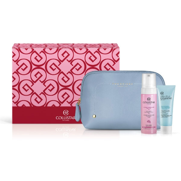 COLLISTAR COFANETTO MOUSSE DETERGENTE LENTIVA + CICA-MASCHERA - Tre Pi Profumerie