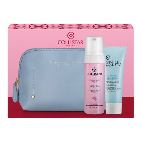 COLLISTAR COFANETTO MOUSSE DETERGENTE LENTIVA + CICA-MASCHERA - Tre Pi Profumerie