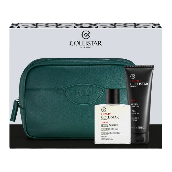 COLLISTAR COFANETTO UOMO DOPOBARBA PELLI SENSIBILI + GEL DOCCIA - Tre Pi Profumerie