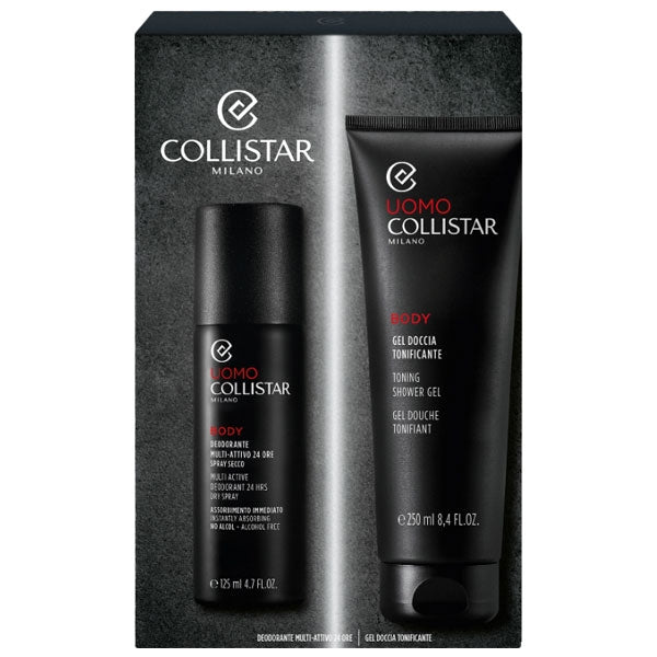 COLLISTAR UOMO COFANETTO DEODORANTE + GEL DOCCIA TONIFICANTE - Tre Pi Profumerie