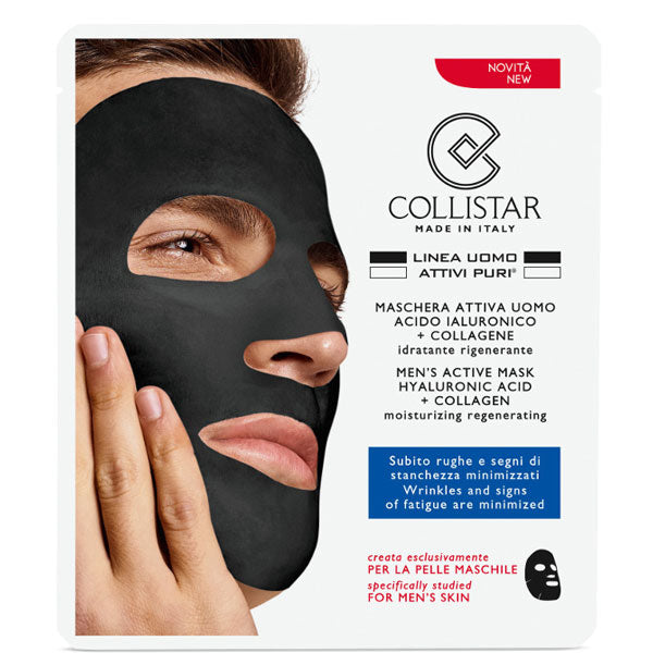 COLLISTAR LINEA UOMO MASCHERA ATTIVA UOMO ACIDO IALURONICO 17 ML - Tre Pi Profumerie