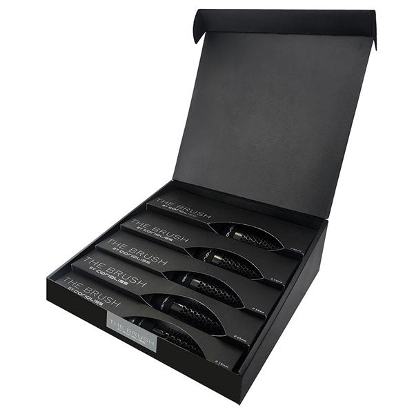 CORIOLISS BRUSH BLACK KIT 5 SPAZZOLE - Tre Pi Profumerie