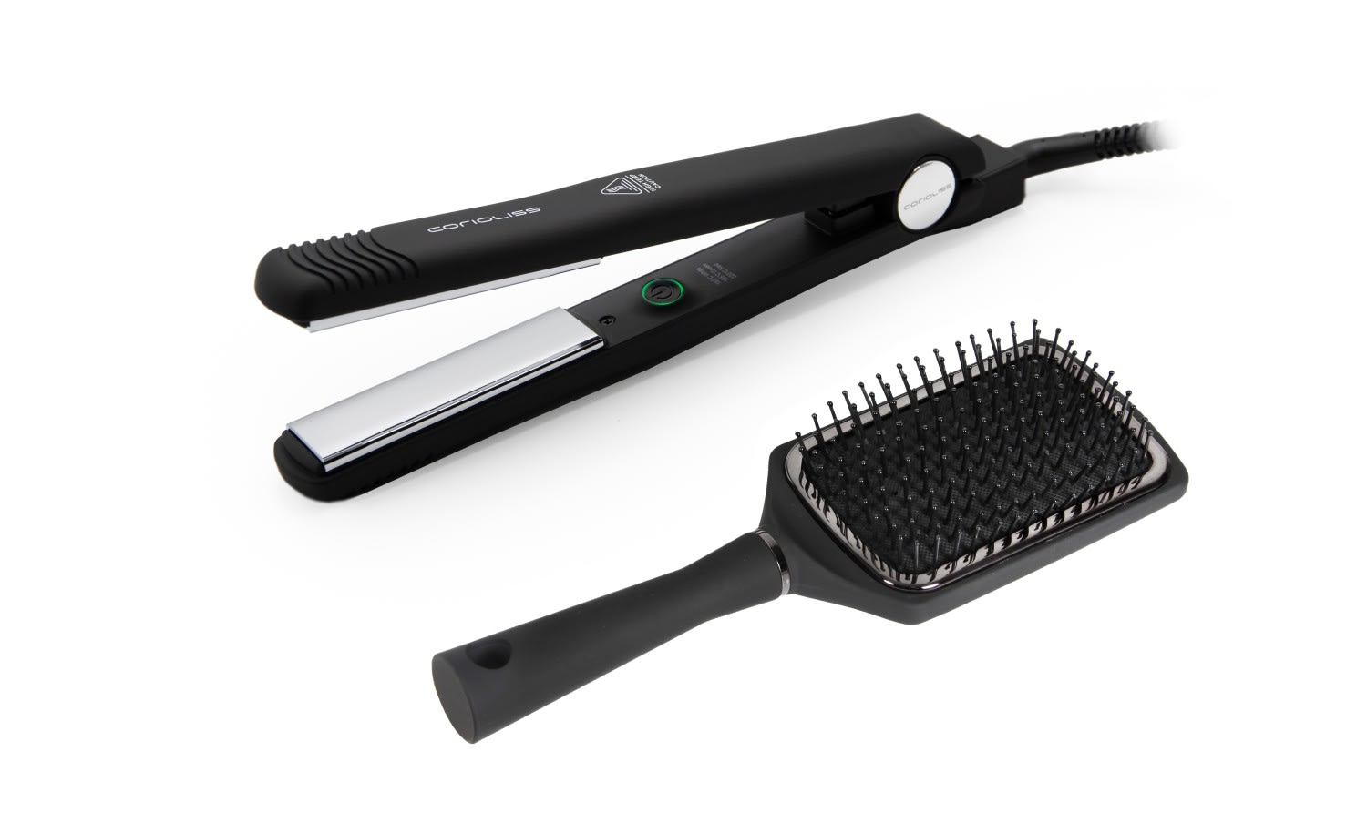 CORIOLISS C-STYLE PIASTRA CAPELLI BLACK BOX SPAZZOLA