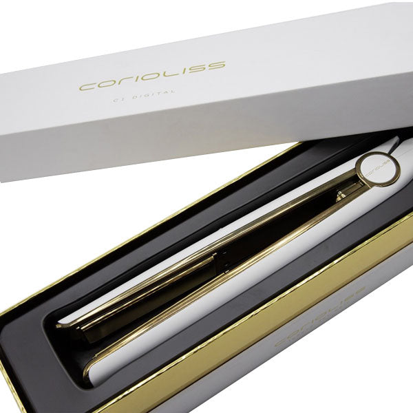 CORIOLISS C1 PIASTRA CAPELLI DIGITAL SOFT TOUCH WHITE GOLD - Tre Pi Profumerie