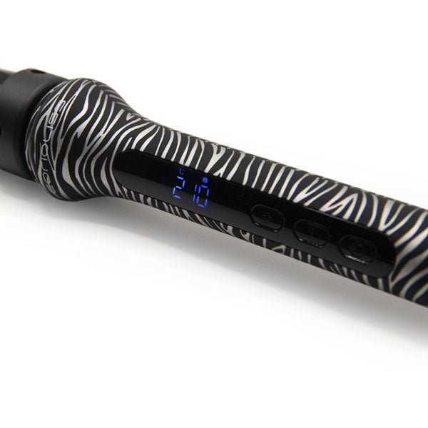 CORIOLISS FERRO CONICO ARRICCIACAPELLI GLAMOUR WAND SILVER ZEBRA - Tre Pi Profumerie