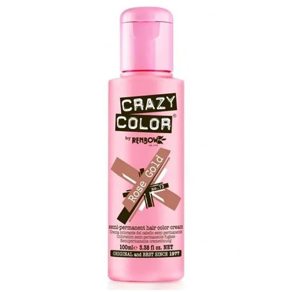 CRAZY COLOR SEMI-PERMANENT HAIR COLOR CREAM ROSE GOLD 73 - Tre Pi Profumerie