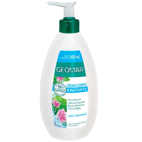 GEOMAR CREMA CORPO IDRATANTE MENTA ACQUATICA PELLI SECCHE 400 ML - Tre Pi Profumerie