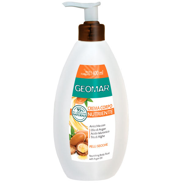 GEOMAR CREMA CORPO NUTRIENTE OLIO DI ARGAN PELLI SECCHE 400 ML - Tre Pi Profumerie