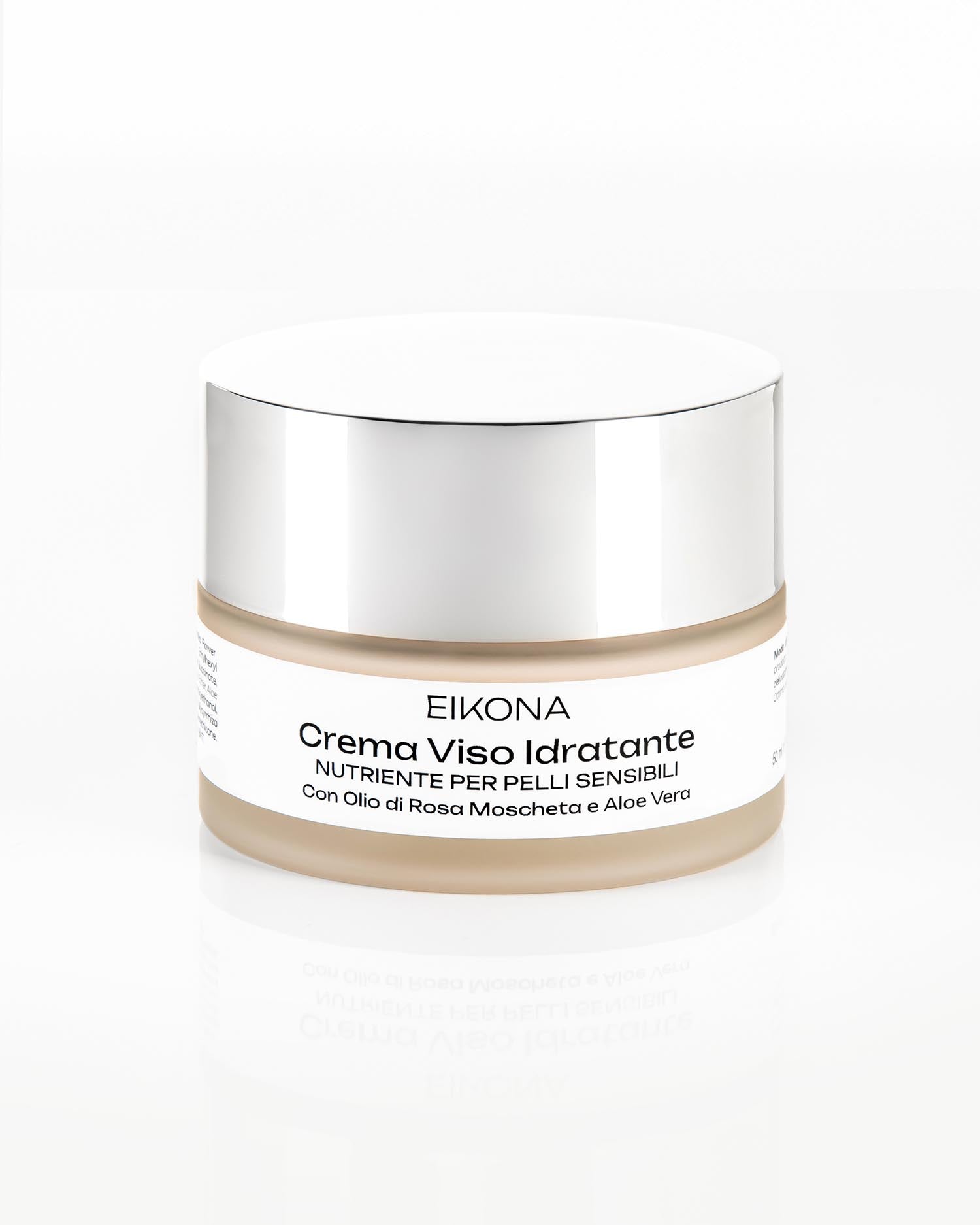 EIKONA CREMA VISO PELLISENSIBILI OLIO ROSA E ALOE VERA 50 ML - Tre Pi Profumerie