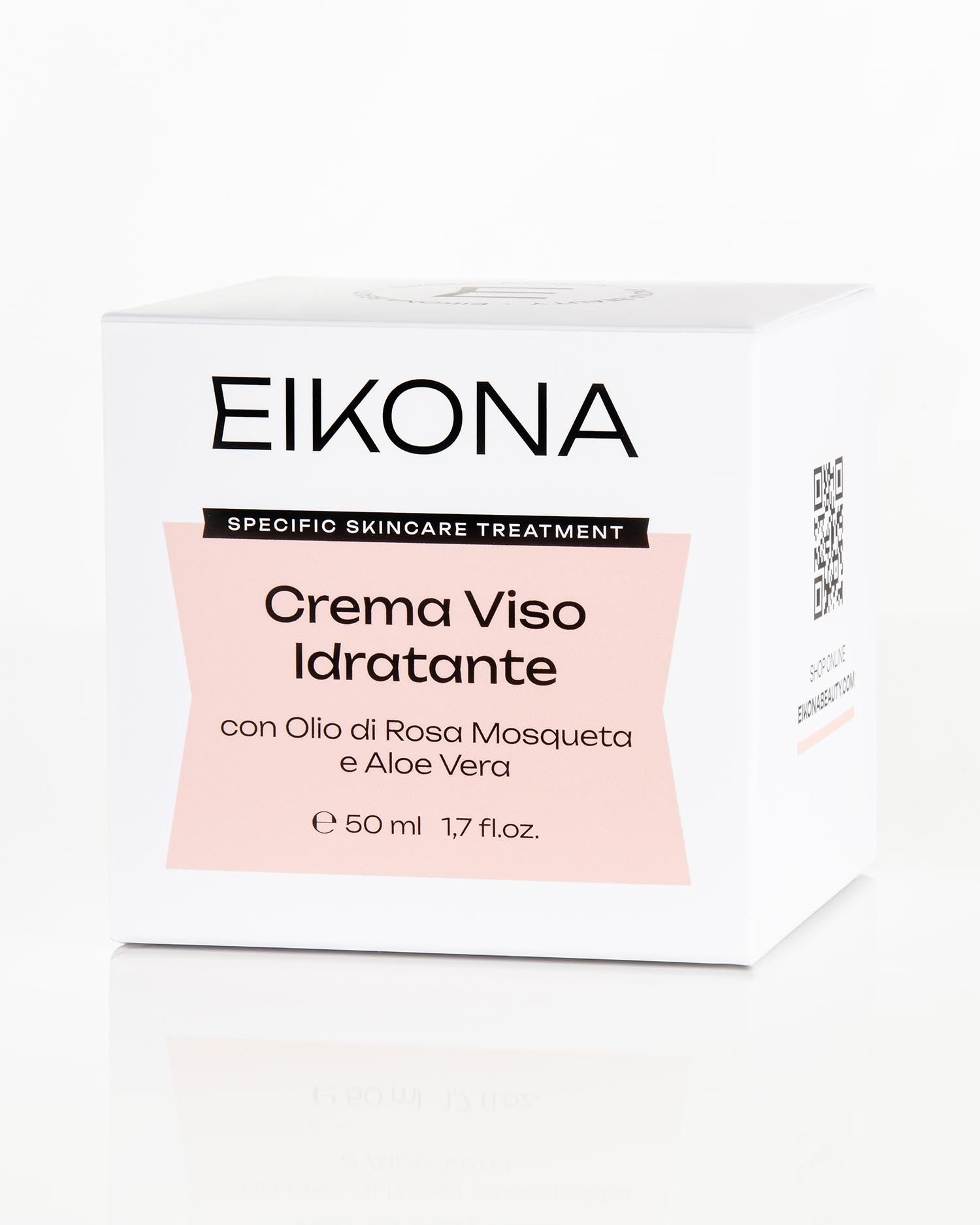 EIKONA CREMA VISO PELLISENSIBILI OLIO ROSA E ALOE VERA 50 ML - Tre Pi Profumerie