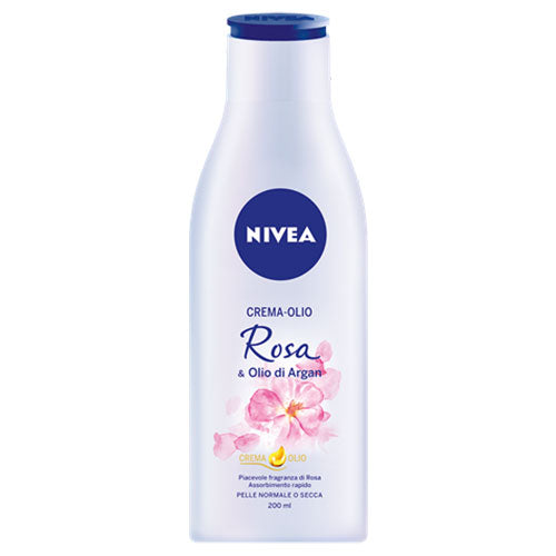 NIVEA CREMA OLIO ROSA EARGAN PELLI NORMALI E SECCHE 200 ML - Tre Pi Profumerie