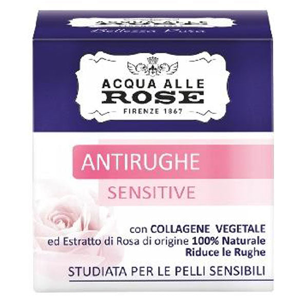 ROBERTS ACQUA ALLE ROSECREMA VISO ANTIRUGHE SENSITIVE 50 ML - Tre Pi Profumerie
