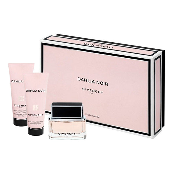 GIVENCHY COFFRET DAHLIA NOIR EDP 50 + BODY MILK 75 + SHOWER 75 - Tre Pi Profumerie