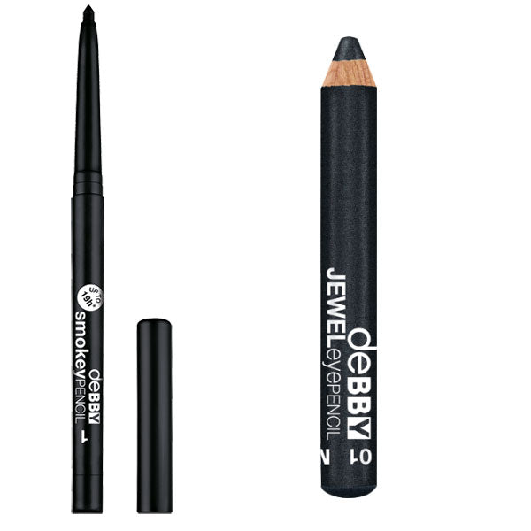 DEBBY SMOKEY PENCIL 1 + JEWEL EYEPENCIL 01 - Tre Pi Profumerie
