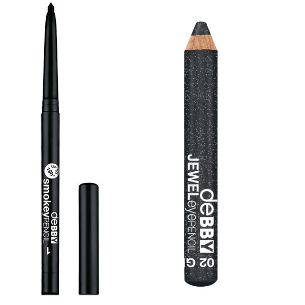 DEBBY SMOKEY PENCIL 1 + JEWEL EYEPENCIL 02 - Tre Pi Profumerie