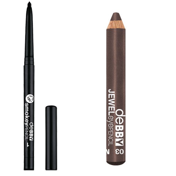 DEBBY SMOKEY PENCIL 1 + JEWEL EYEPENCIL 03 - Tre Pi Profumerie