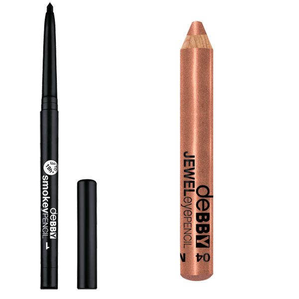 DEBBY SMOKEY PENCIL 1 + JEWEL EYEPENCIL 04 - Tre Pi Profumerie