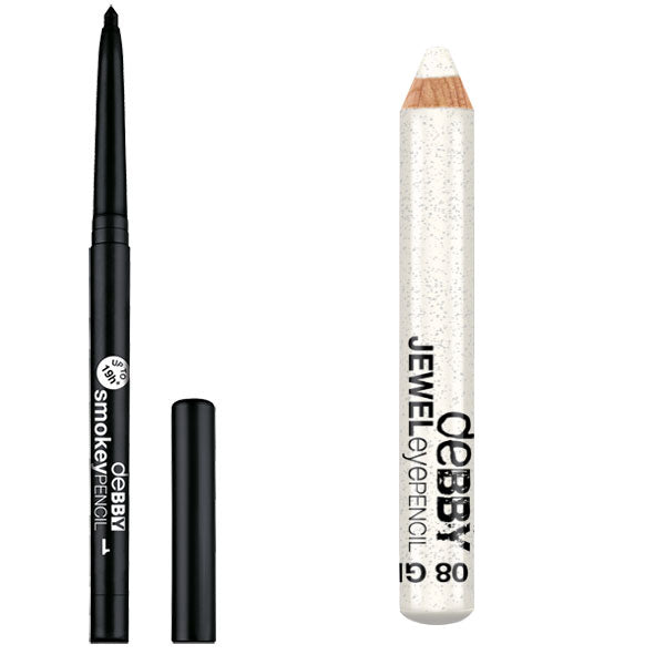 DEBBY SMOKEY PENCIL 1 + JEWEL EYEPENCIL 08 - Tre Pi Profumerie