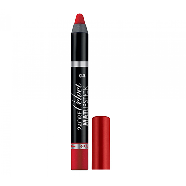 DEBORAH 24 ORE VELVET MAT LIPSTICK 04 - Tre Pi Profumerie
