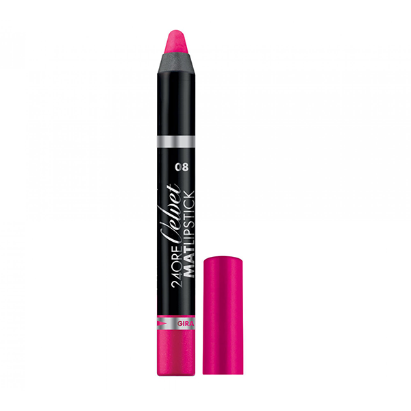 DEBORAH 24 ORE VELVET MAT LIPSTICK 08 - Tre Pi Profumerie