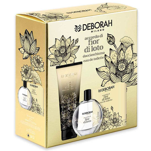 DEBORAH COFANETTO ACCORDO FIOR DI LOTO DOCCIASCHIUMA + EDT - Tre Pi Profumerie