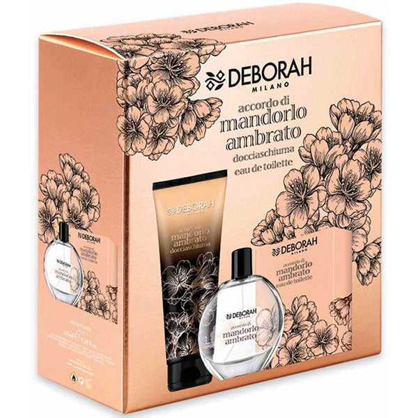 DEBORAH COFANETTO MANDORLO AMBRATO DOCCIASCHIUMA + EDT - Tre Pi Profumerie