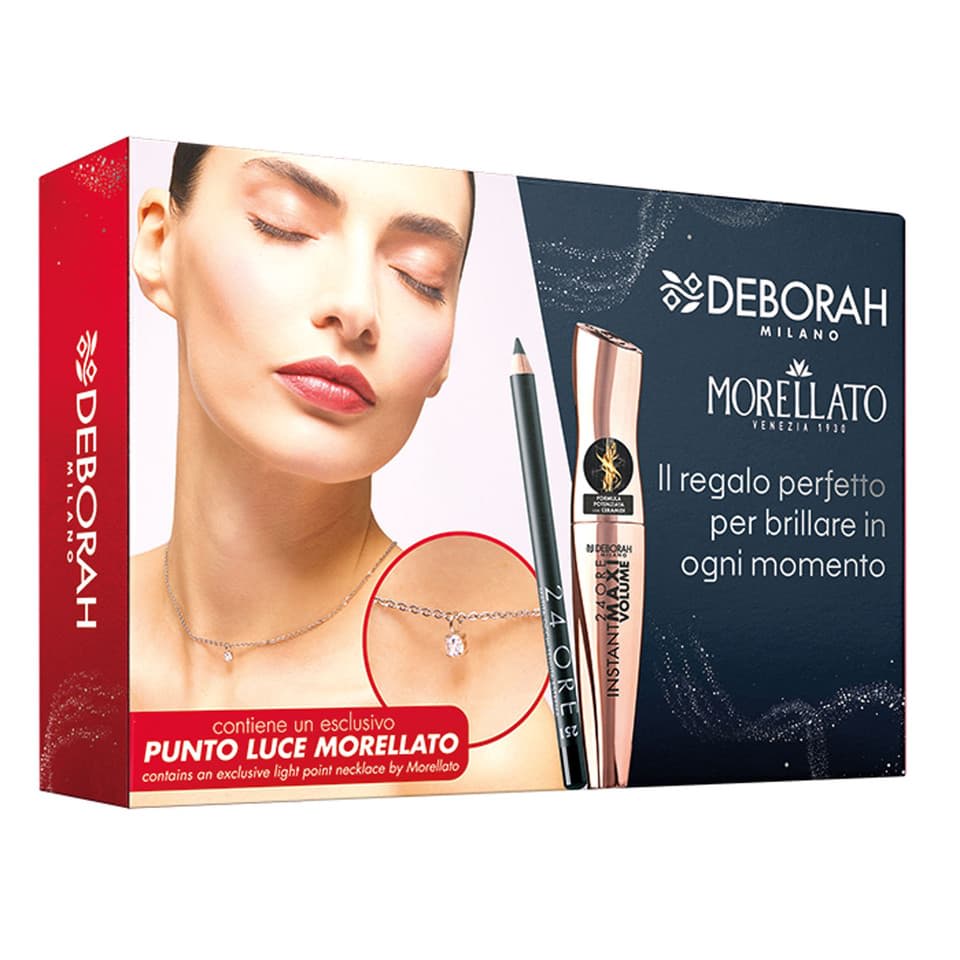 DEBORAH MORELLATO KIT INSTANT MAXI VOLUME MASCARA + 24H EYE PENCIL