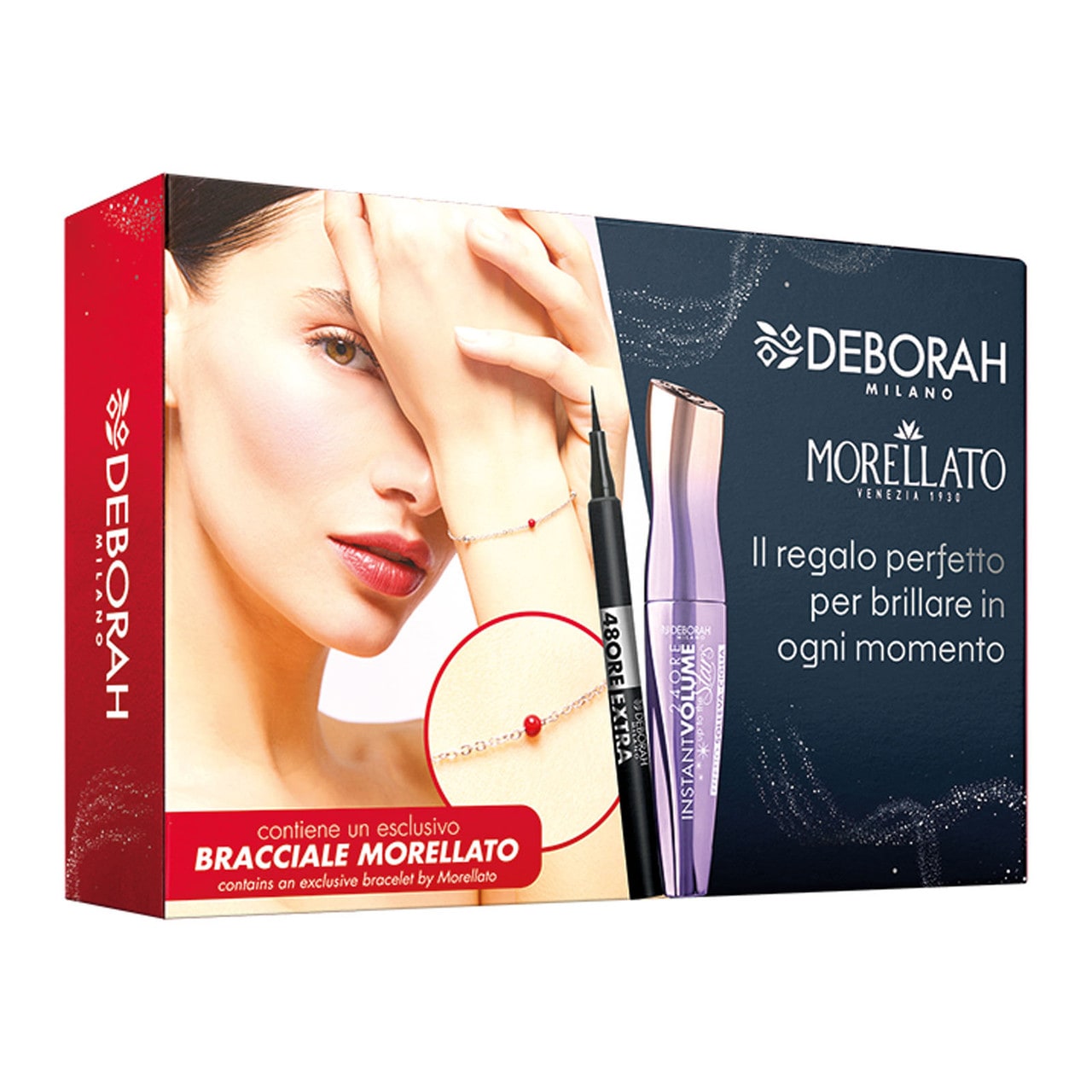 DEBORAH KIT MORELLATO MASC.INSTANT VOLUME + EYELINER 48ORE EXTRA