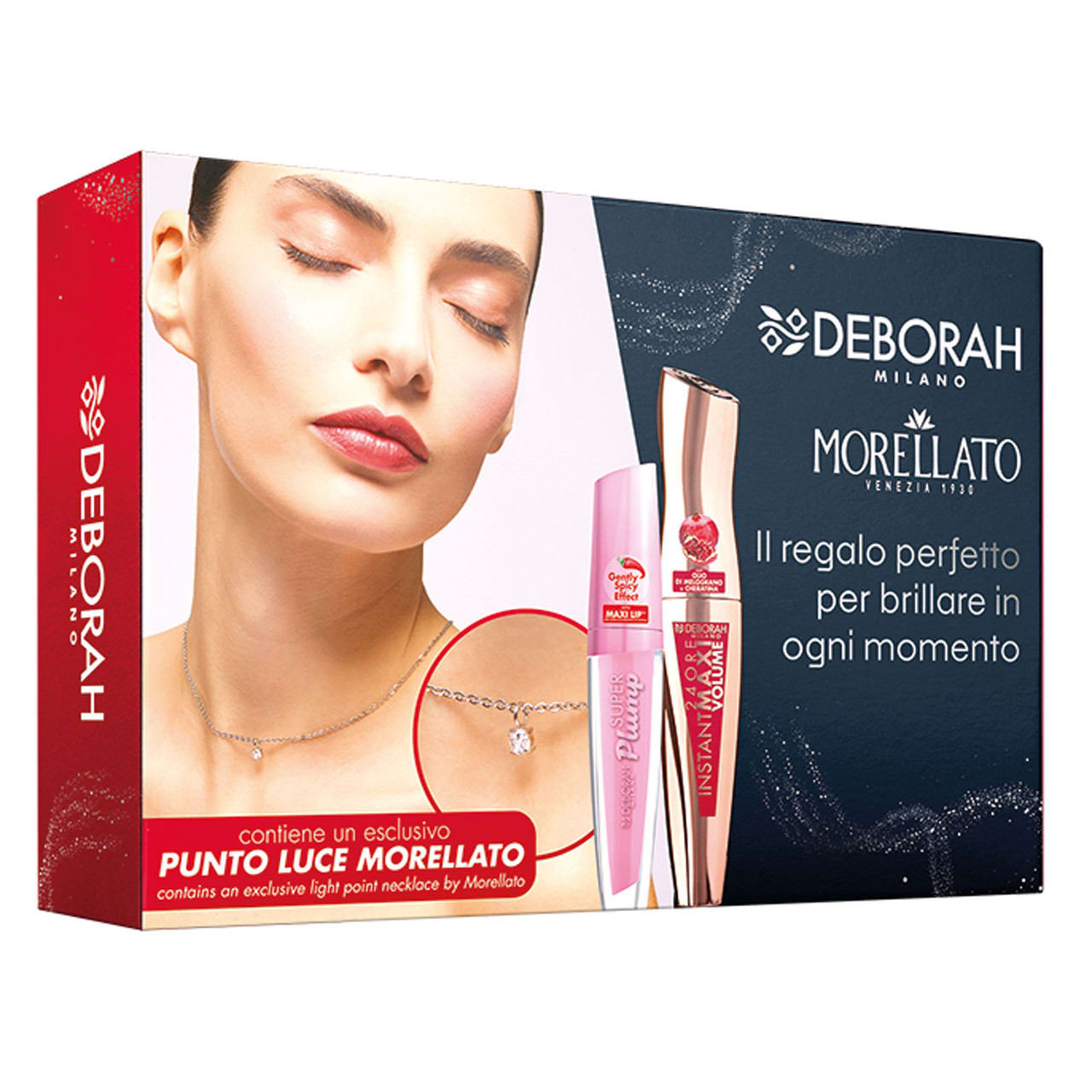 DEBORAH KIT MORELLATO MASCARA INSTANT MAXI VOLUME + SUPER PLUMP
