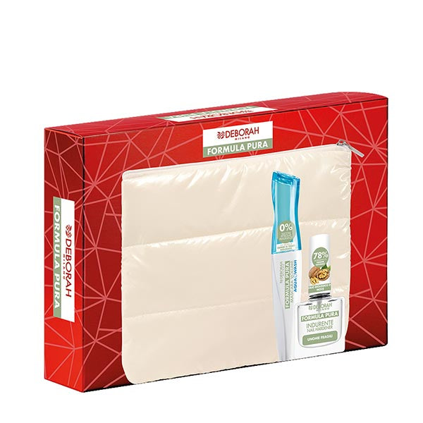 DEBORAH KIT POCHETTE FORMULA PURA MASCARA VOLUME + INDURENTE - Tre Pi Profumerie