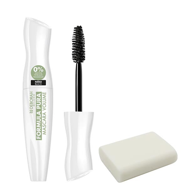 DEBORAH MASCARA FORMULAPURA VOLUME + SAPONE SOLIDO - Tre Pi Profumerie