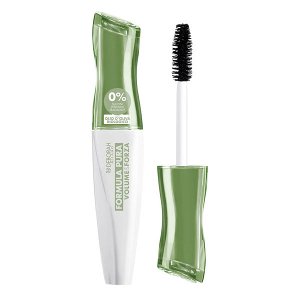 DEBORAH MASCARA VOLUME E FORZA FORMULA PURA 0% NERA + DISCHETTI - Tre Pi Profumerie