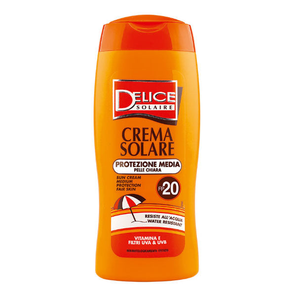 DELICE CREMA SOLARE MEDIA SPF20 250 ML - Tre Pi Profumerie