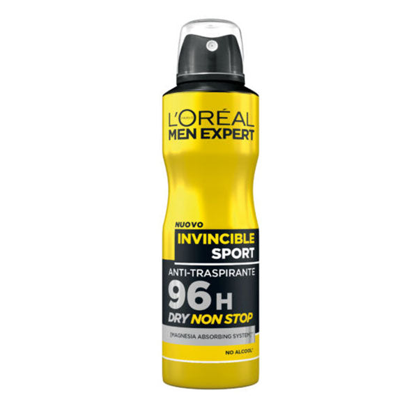 L'OREAL MEN EXPERT DEODORANTE SPRAY INVINCIBLE SPORT 150 ML - Tre Pi Profumerie