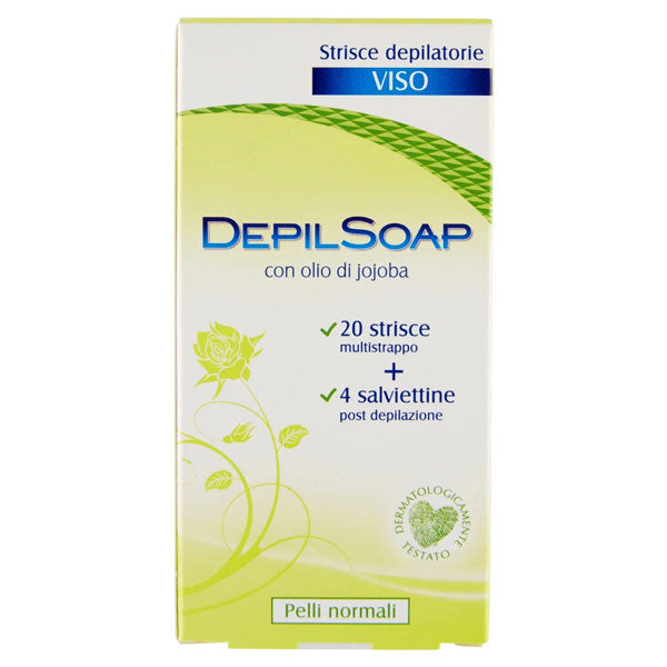 DEPILSOAP STRISCE DEPILATORIE VISO PELLI NORMALI - Tre Pi Profumerie