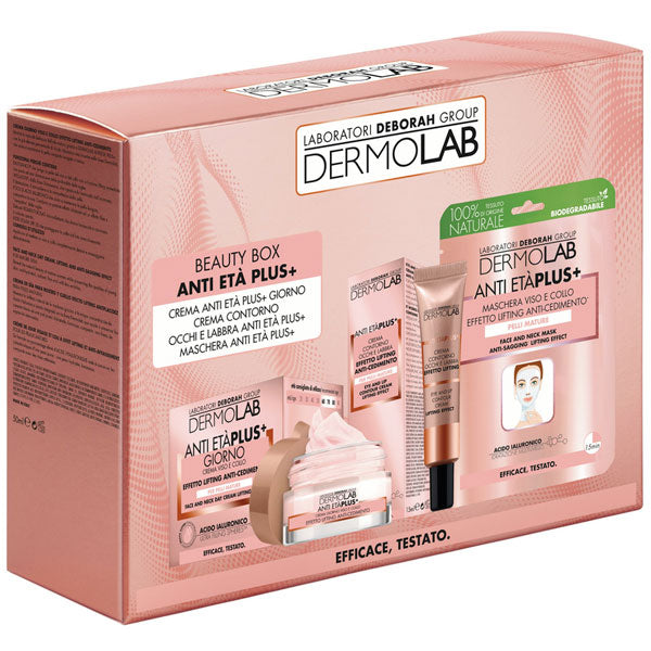 DERMOLAB BEAUTY BOX ANTI ETA PLUS+ CREMA ANTI ETA + MASCHERA - Tre Pi Profumerie