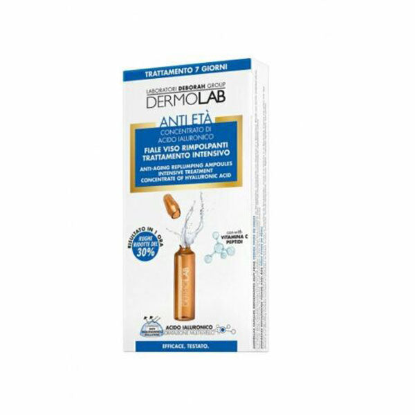 DERMOLAB FIALE VISO RIMPOLPANTI ANTI ETA TRATT INTENS 7 X 1.8ML - Tre Pi Profumerie