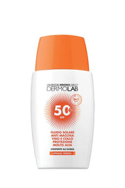 DERMOLAB FLUIDO SOLARE ANTI MACCHIA VISO E COLLO PROTEZIONE 50+