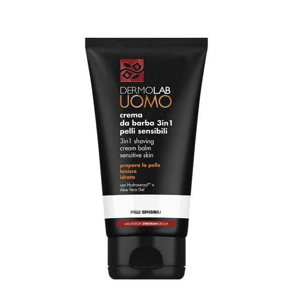 DERMOLAB UOMO CREMA DA BARBA 3 IN 1 PELLI SENSIBILI 150 ML - Tre Pi Profumerie