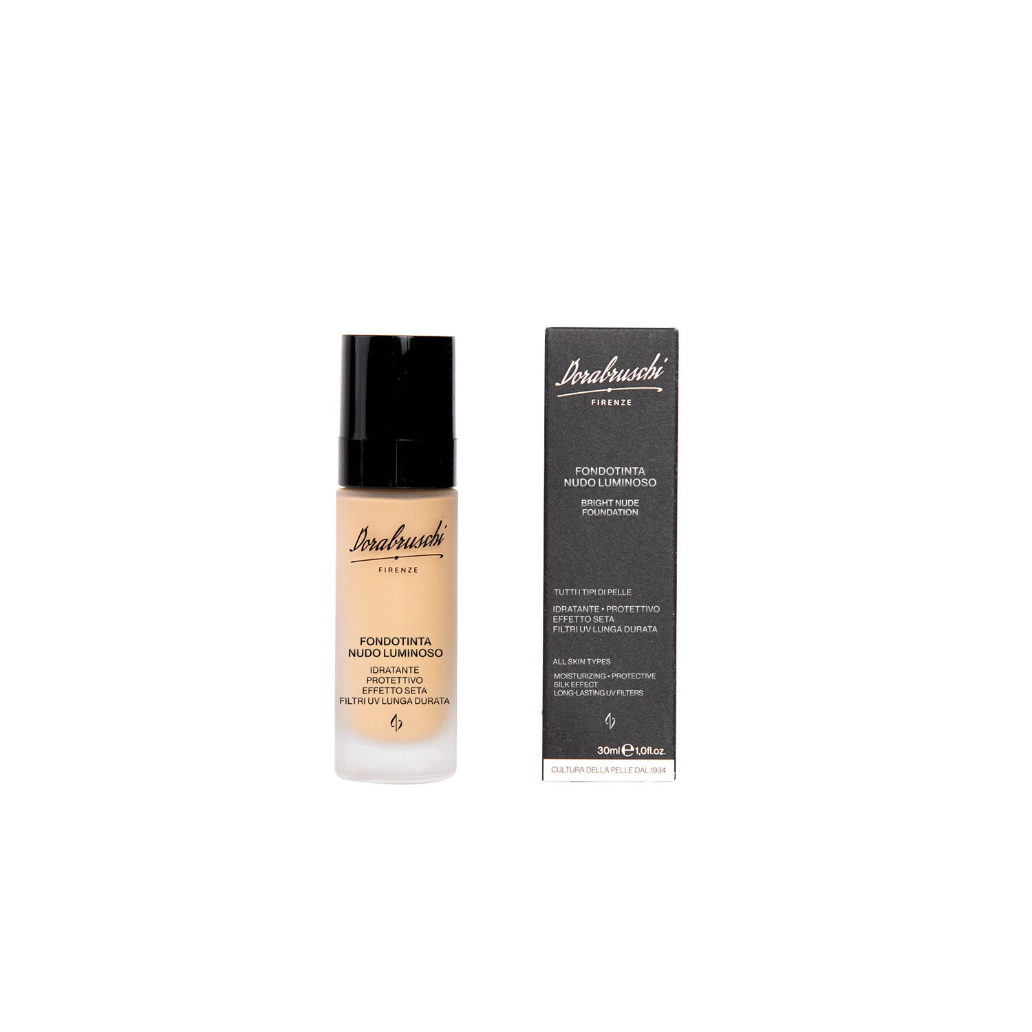DORABRUSCHI NUDE FOUNDATION LUMINEUX HYDRATANT PROTECTEUR 01