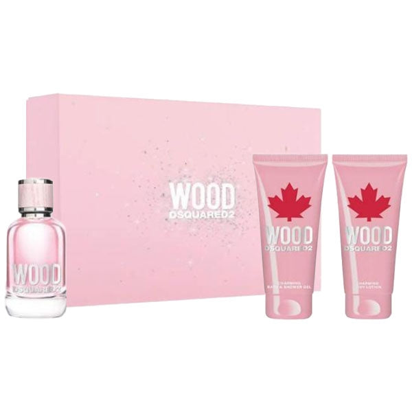 DSQUARED COFANETTO REGALO WOOD2 D EDT50+BL100+SG - Tre Pi Profumerie