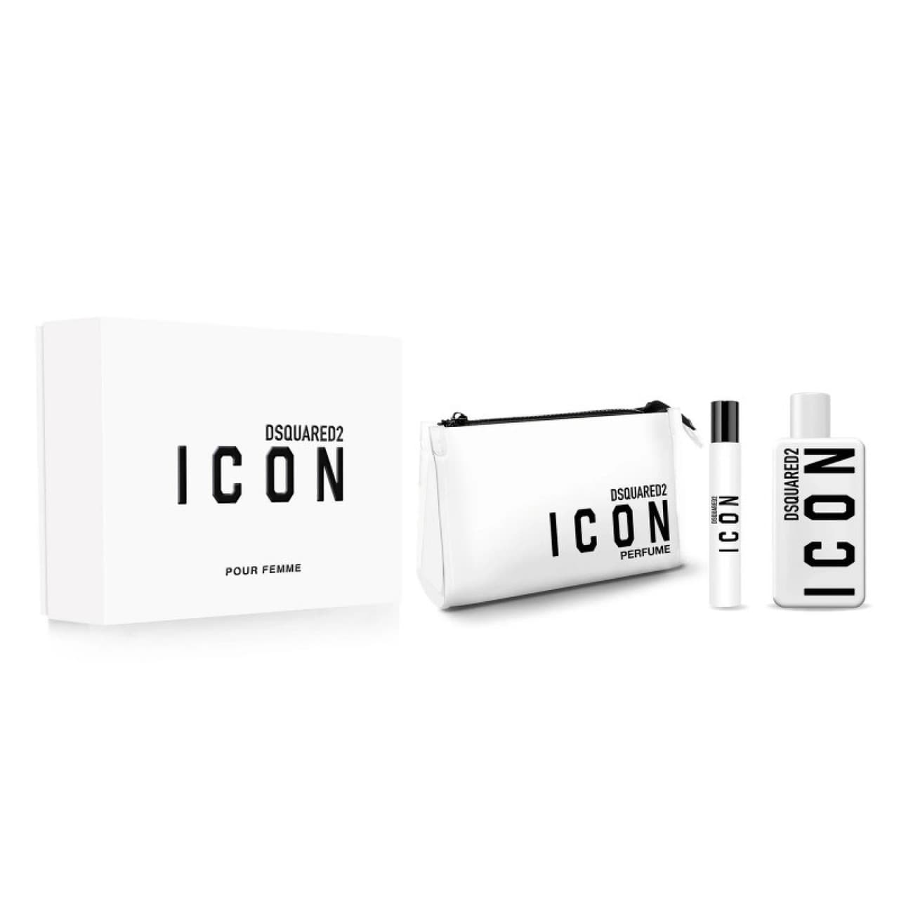 DSQUARED2 ICON HOMME COFANETTO EDP 100 ML + EDP 10 ML + POCHETTE