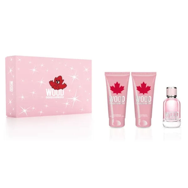DSQUARED2 WOOD COFANETTO EDT 100 ML + CHARMING SHOWER GEL 10O ML - Tre Pi Profumerie