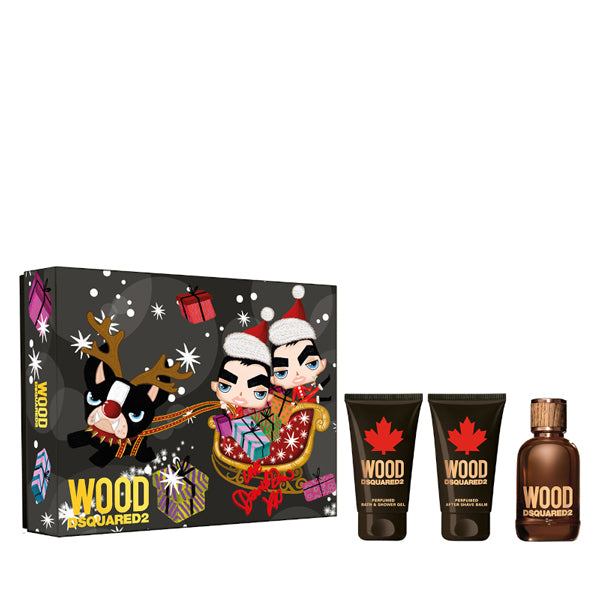 DSQUARED2 WOOD COFANETTO EDT - AFTER SHAVE - SHOWER GEL - Tre Pi Profumerie
