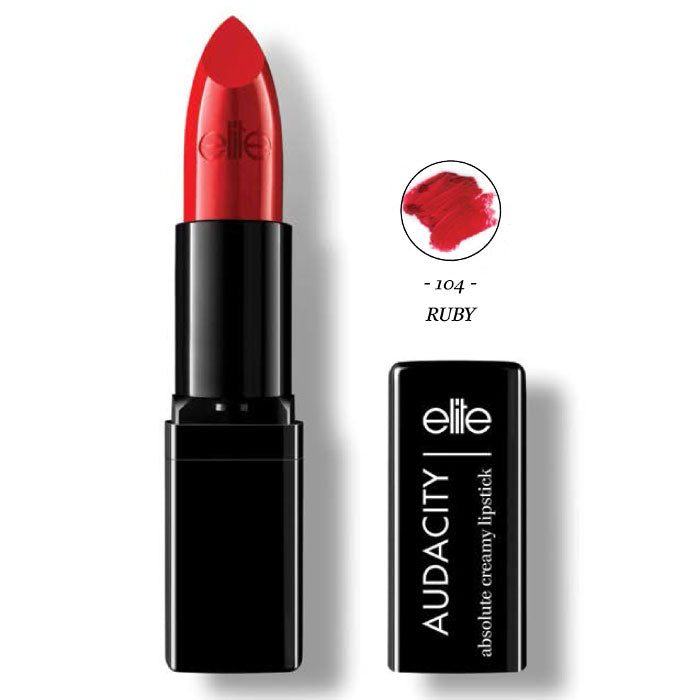 ELITE AUDACITY ABSOLUTE CREAMY LIPSTICK 104 RUBY - Tre Pi Profumerie