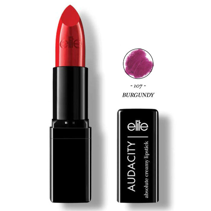 ELITE AUDACITY ABSOLUTE CREAMY LIPSTICK 107 BURGUNDY - Tre Pi Profumerie