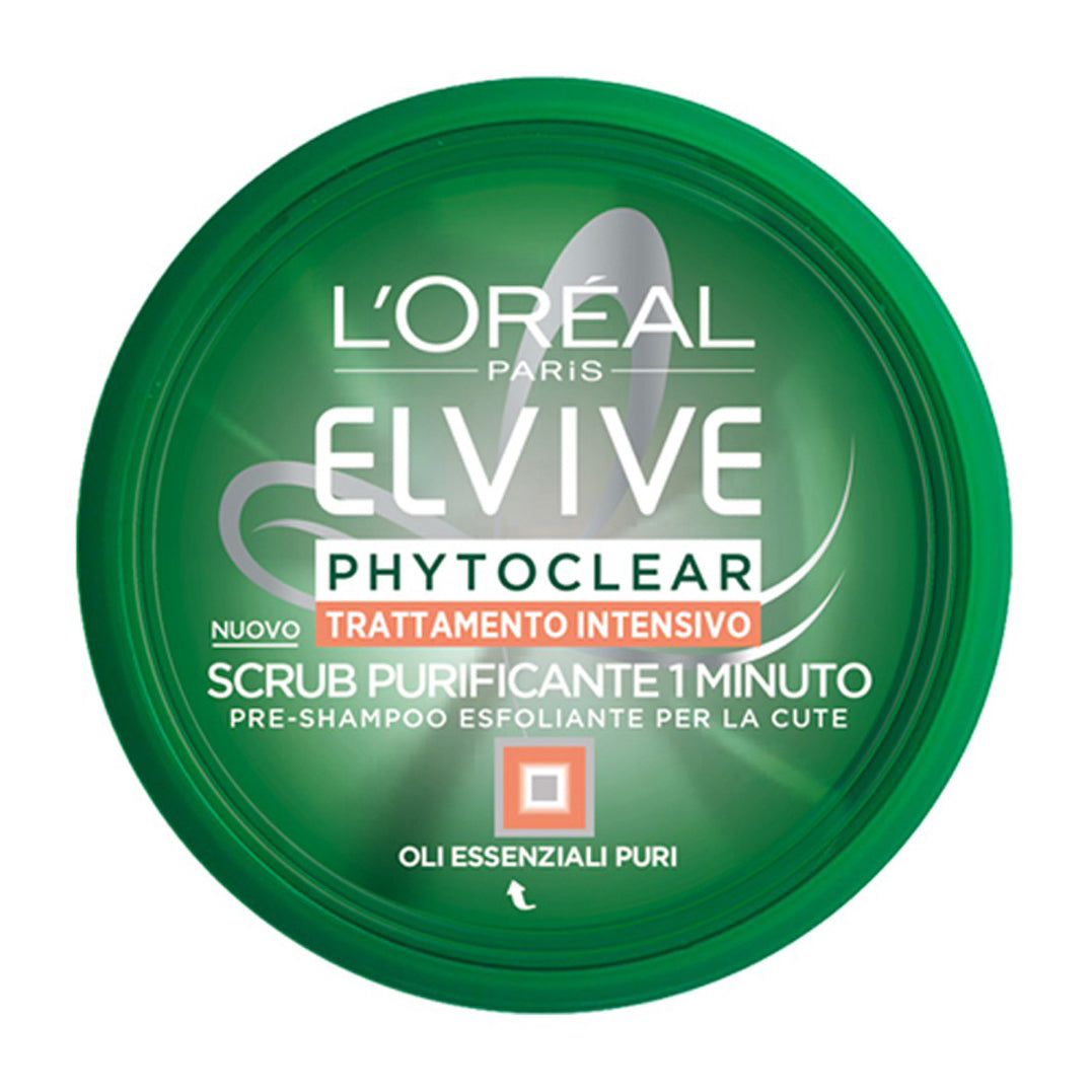 L'OREAL ELVIVE PHYTO SCRUB PURIFICANTE 1 MINUTO 150 ML - Tre Pi Profumerie